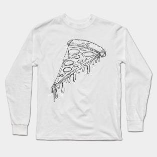 Pizza scribble Long Sleeve T-Shirt